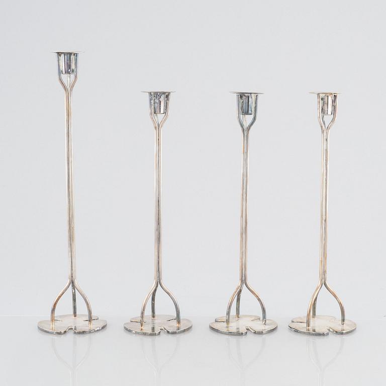 Josef Frank, a set of four 'Köver' candlesticks, Firma Svenskt Tenn.