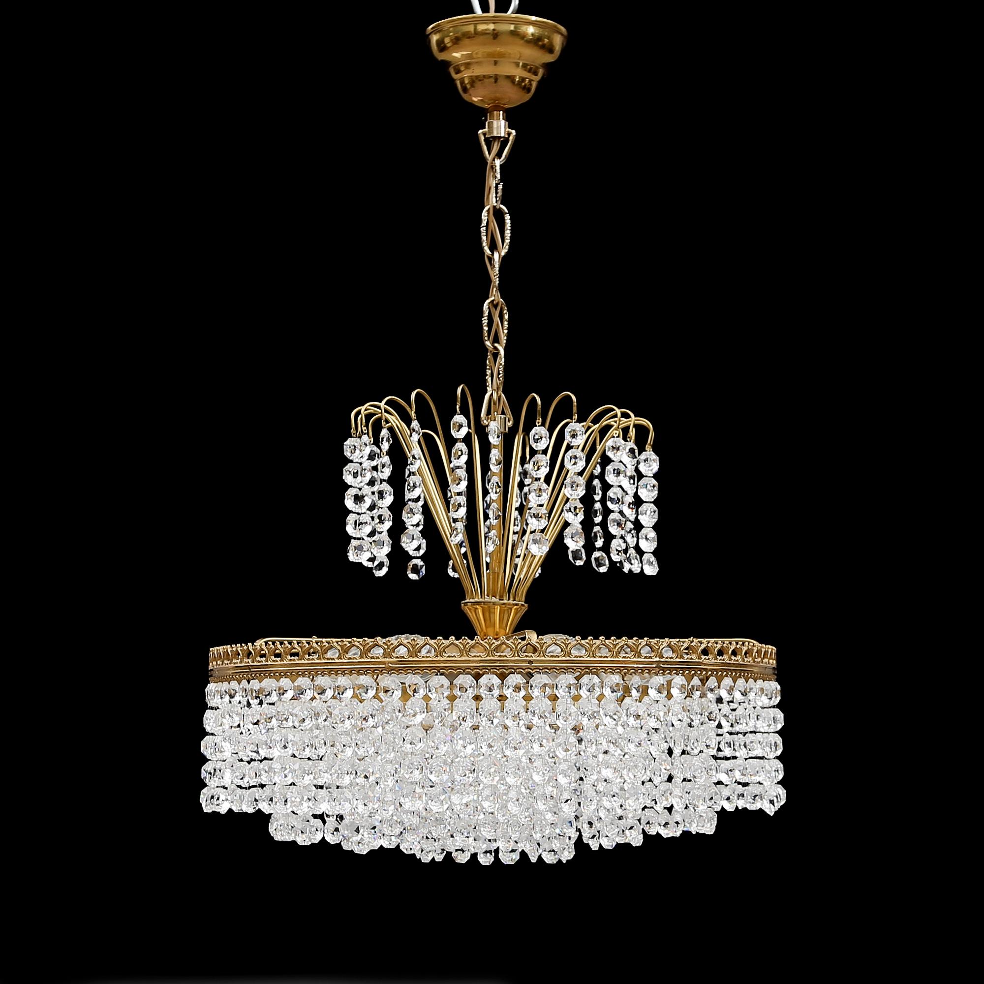 TAKLAMPA, Rejmyre, 1900-talets mitt. Höjd ca 33 cm.