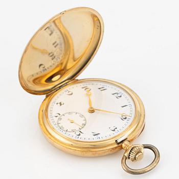 Record, pocket watch, hunter-case, 50 mm.