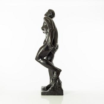 Gudmar Olovson, sculpture. Signed. Numbered. Foundry mark. Bronze, height 81 cm, length 30 cm.