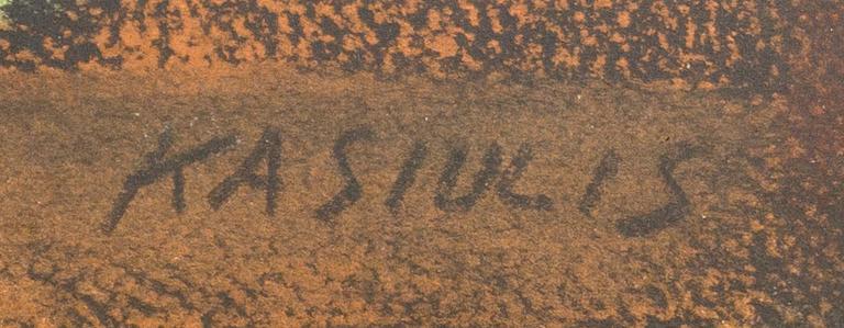 VYTAUTAS KASIULIS, pastel signed.