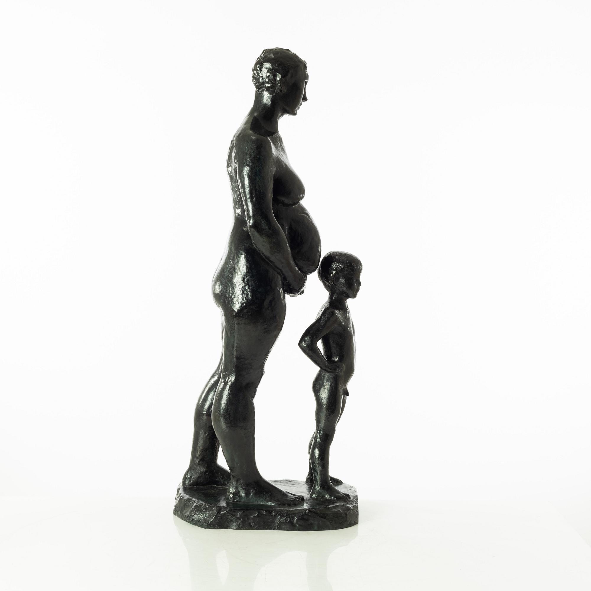 Gudmar Olovson, sculpture. Signed. Numbered. Foundry mark. Bronze, height 71 cm, length 36 cm.
