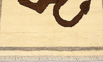 Matta, figural Qashqai, ca 140 x 86 cm.