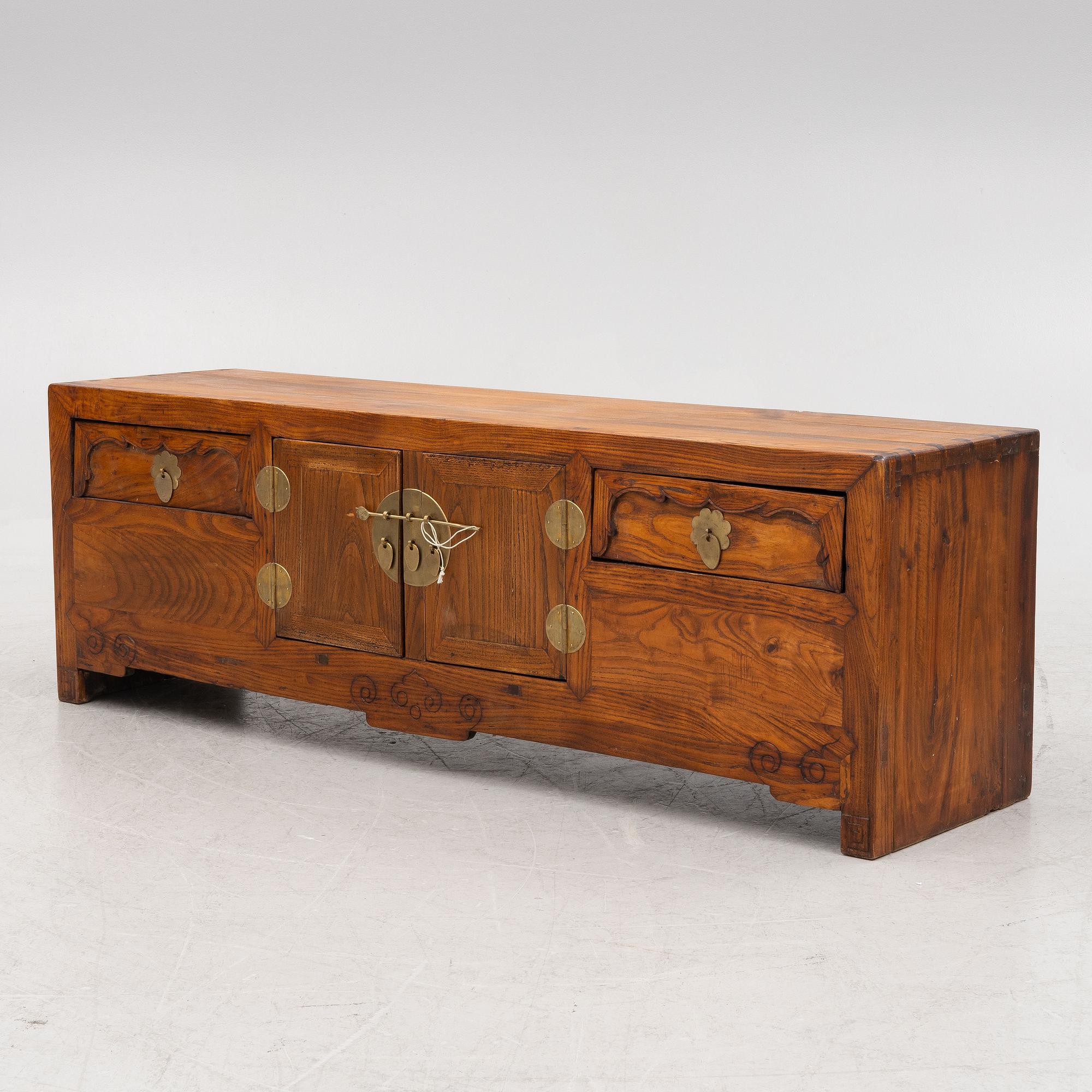 A Southeast Asian hardwood sideboard, 20th century.