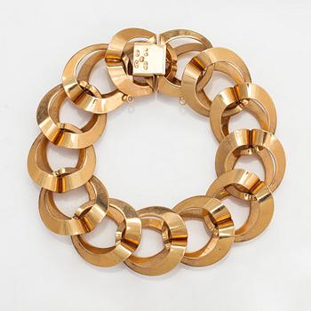 A 14K gold bracelet. Westerback, Helsinki 1965.