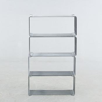 HYLLOR, 4 st, metall, "Wire Cube" ur serien Pantonova, Verner Panton, Luber, formgiven 1970.