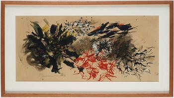 OLLE BONNIÉR, mixed media on paper, signed and dated -62.