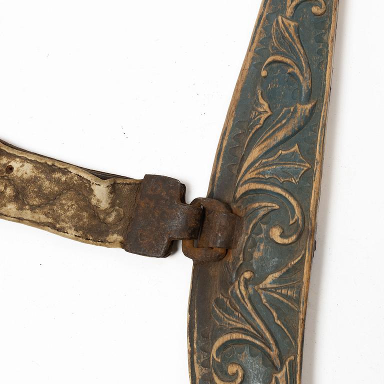 Lokor, ett par, Allmoge, troligen Hälsingland, 1700-tal.