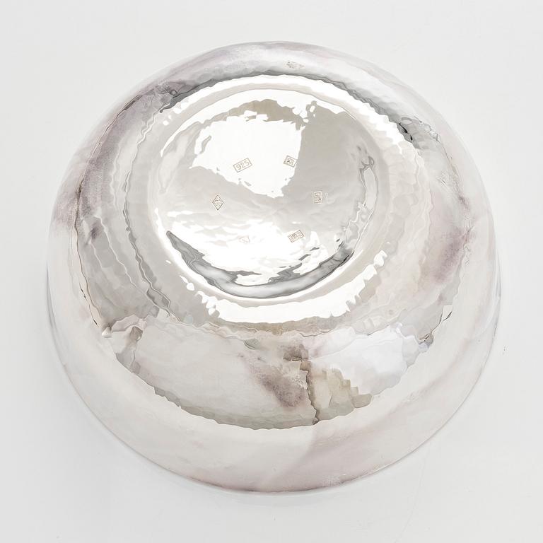 A sterling silver and enamel bowl, maker's mark of A. Tillander, Turku 2005.