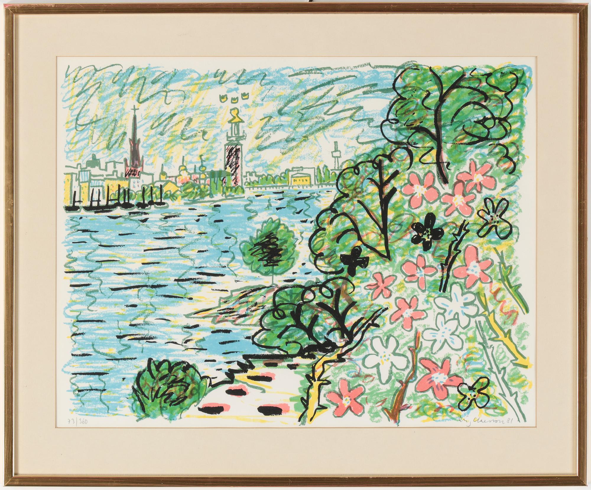 STIG CLAESSON (SLAS), färglitografi, signerad och numrerad 73/360.