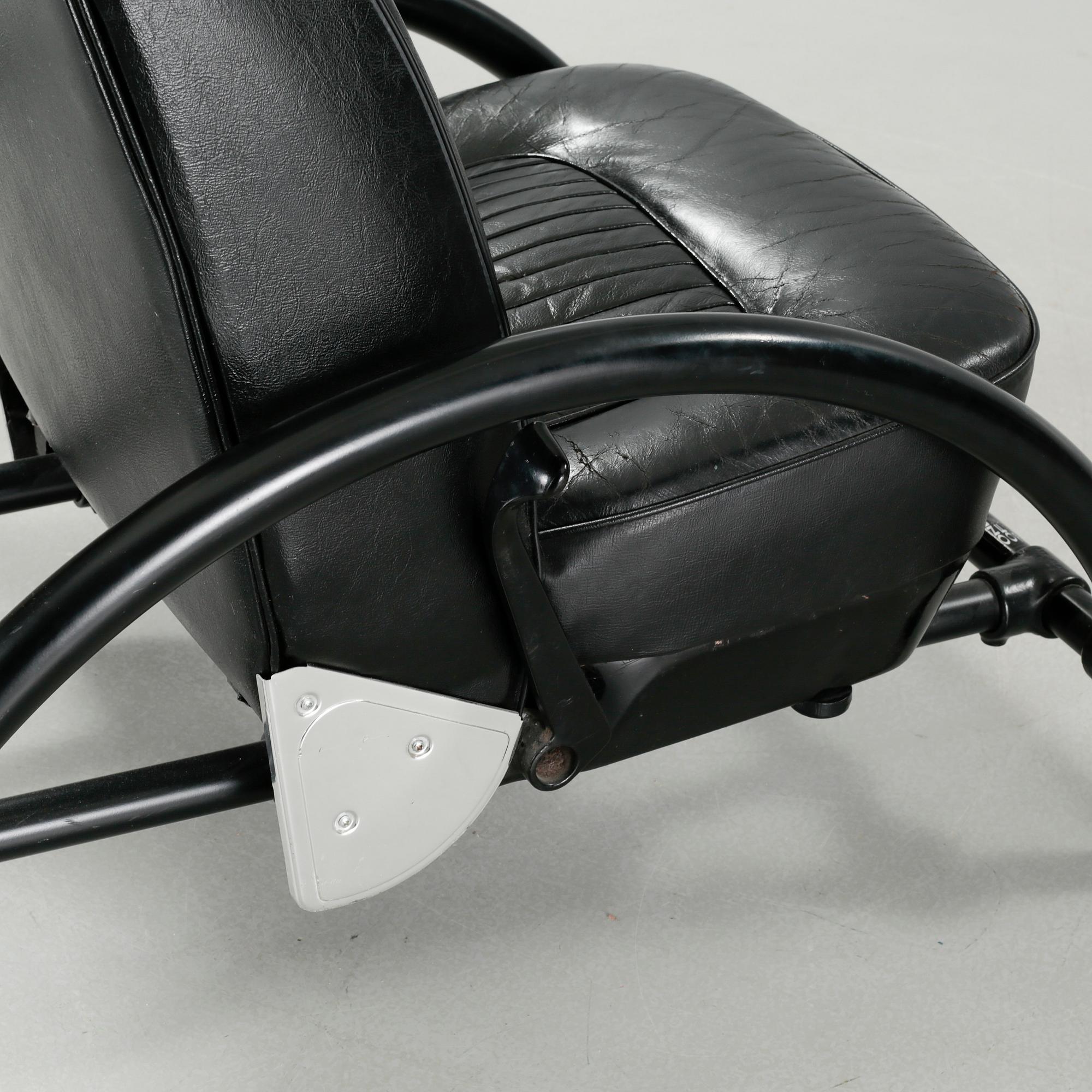 "Rover chair" by Ron Arad, One Off Ltd, London, 1980s.