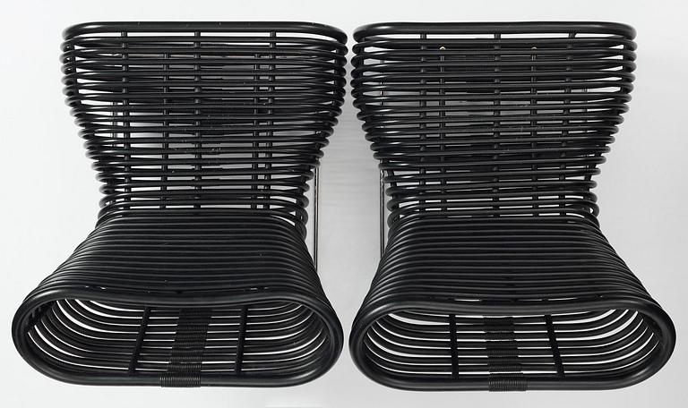 Enzo Berti, a pair of "Kora" lounge chairs, Ferlea, Italy, post 2004.