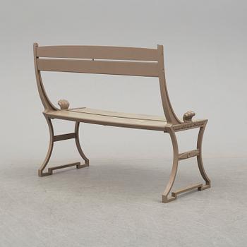 FOLKE BENSOW, trädgårdssoffa, "Sneckan", Byarums Bruk, sent 1900-tal.