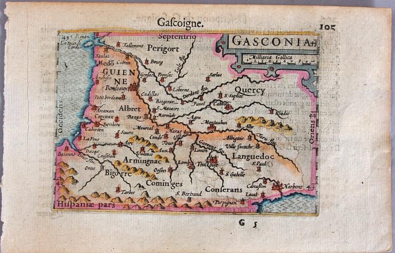 KARTOR, 3 st, Buffier, 1781 O 1807, Bartius 1602.