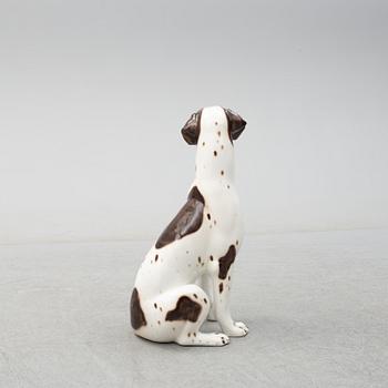 A late 20th century porcelain dog.