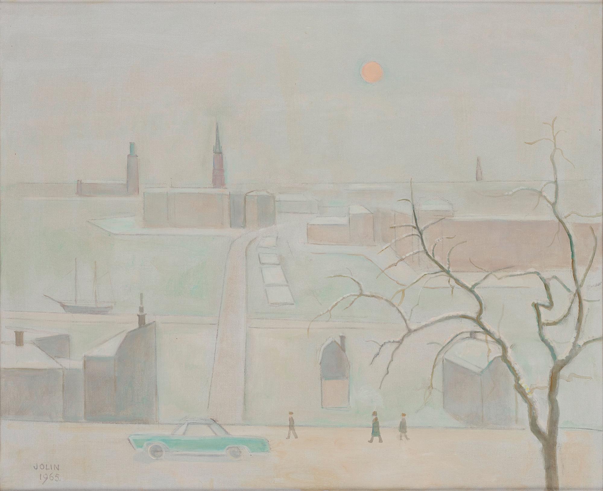 Einar Jolin, Winter scene from Stockholm.