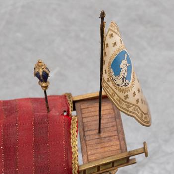A 20th Century model of a galley ship.