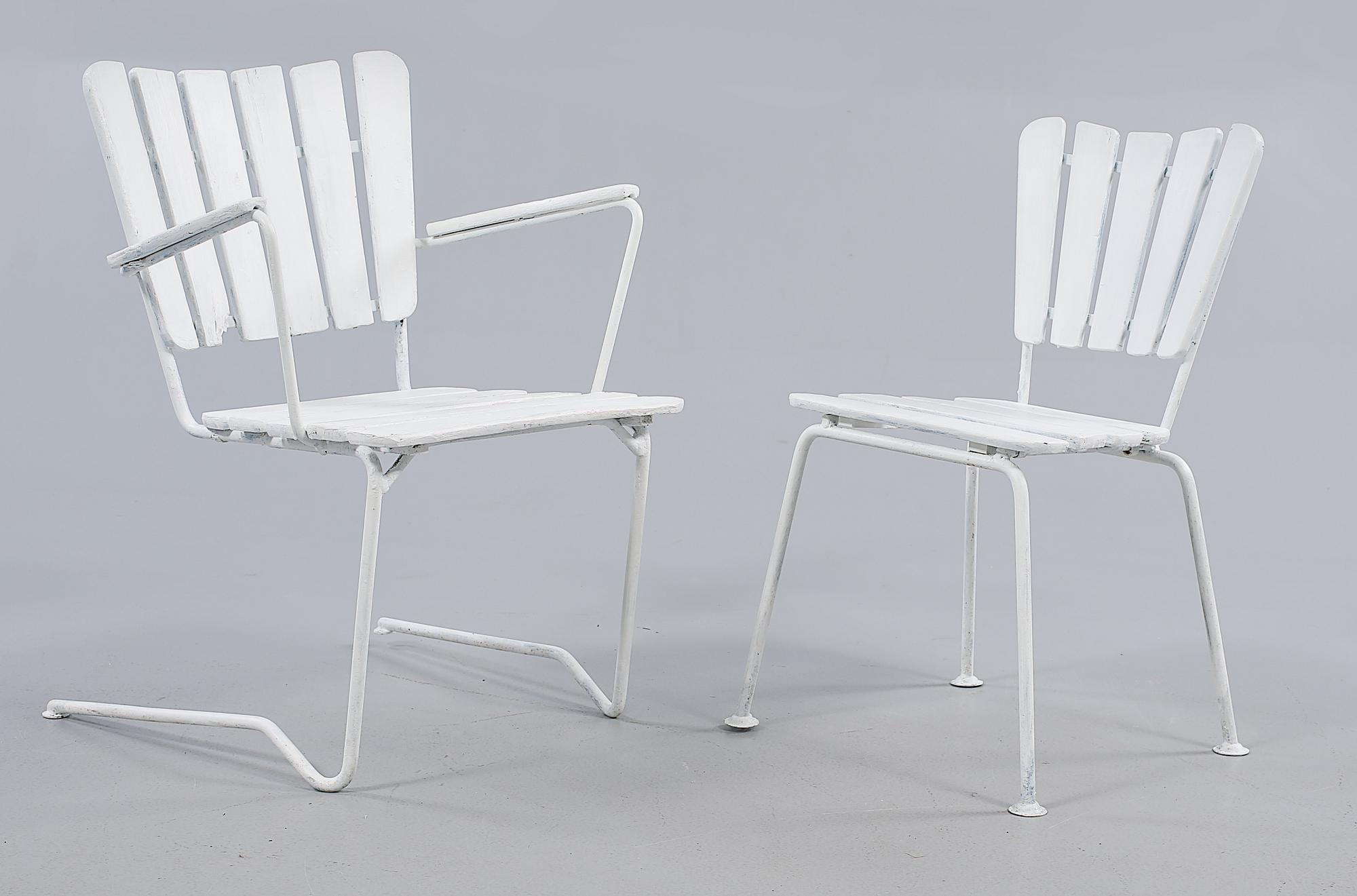 TRÄDGÅRDSGRUPP, 5 delar, 1900-talets andra hälft.