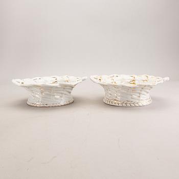 A pair of Eisenberg porcelain bowls later part of the 19th century.
