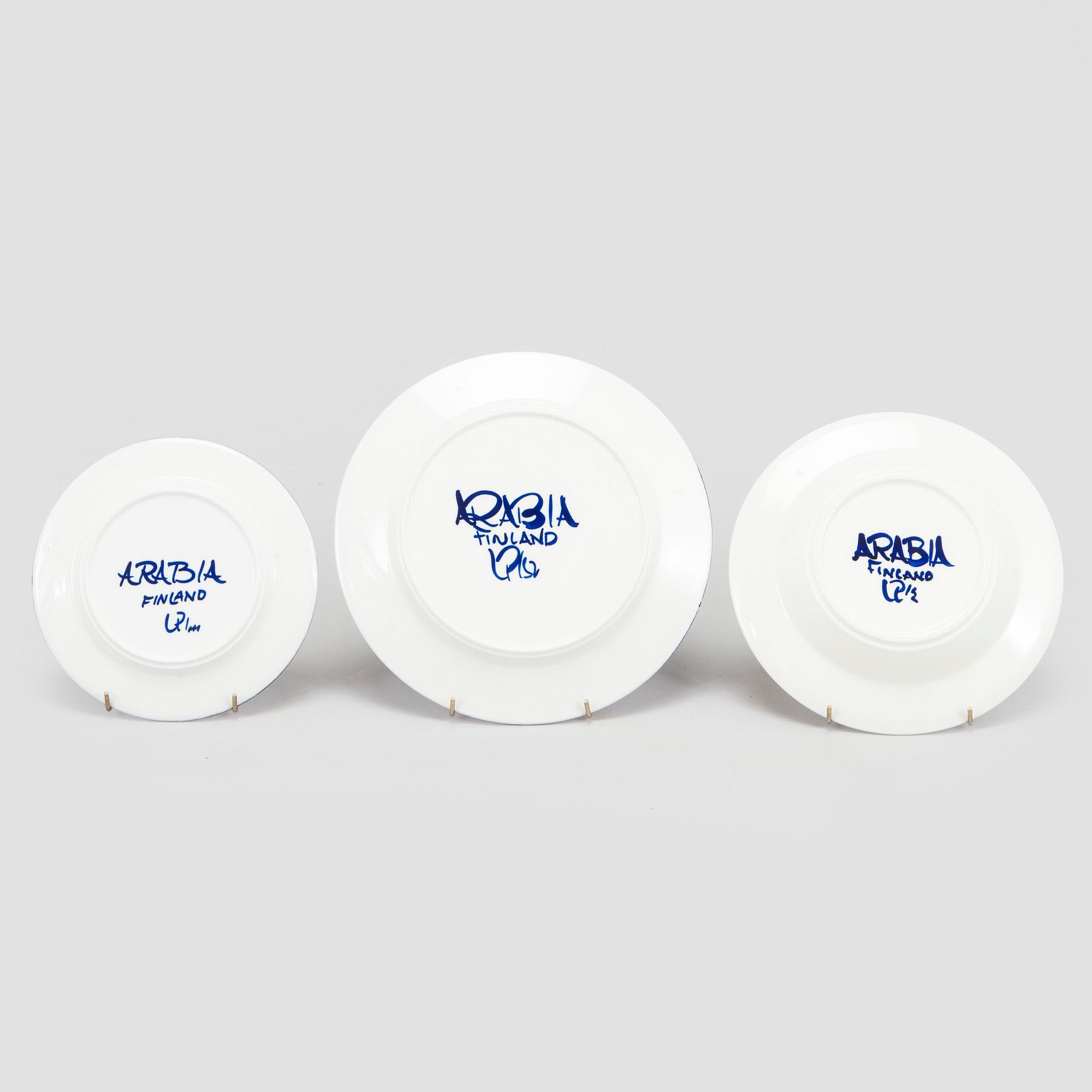 Ulla Procopé, servisdelar, 30 st, "Valencia", Arabia, Finland.