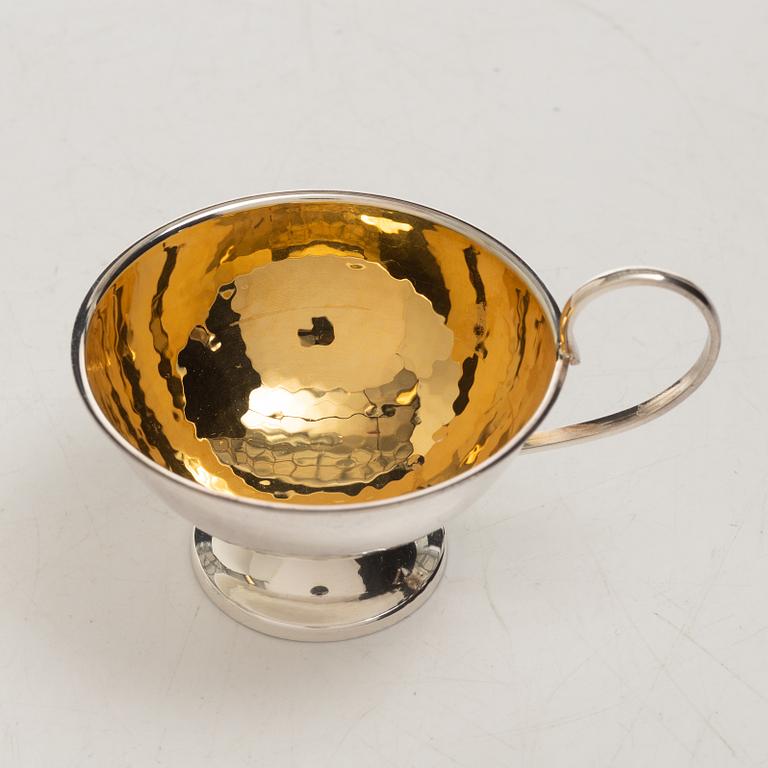 Punch mugs, 12 pcs, silver, Cesons, Gothenburg 1970s.