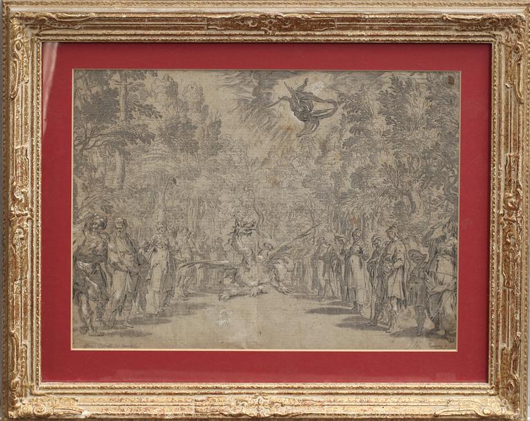 KOPPARSTICK, efter Bernardo Bourntalenti, 1700-tal.
