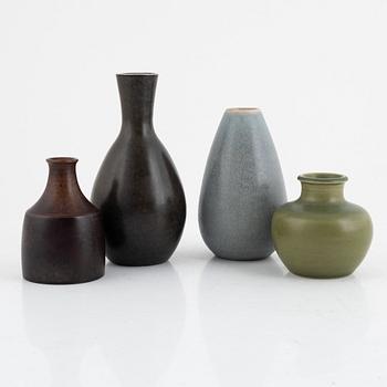 Erich & Ingrid Triller, a set of four vases, Tobo.