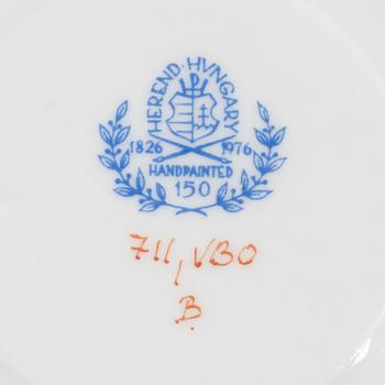 Herend, kaffeservis, 15 delar, porslin, "Queen Victoria", Ungern.