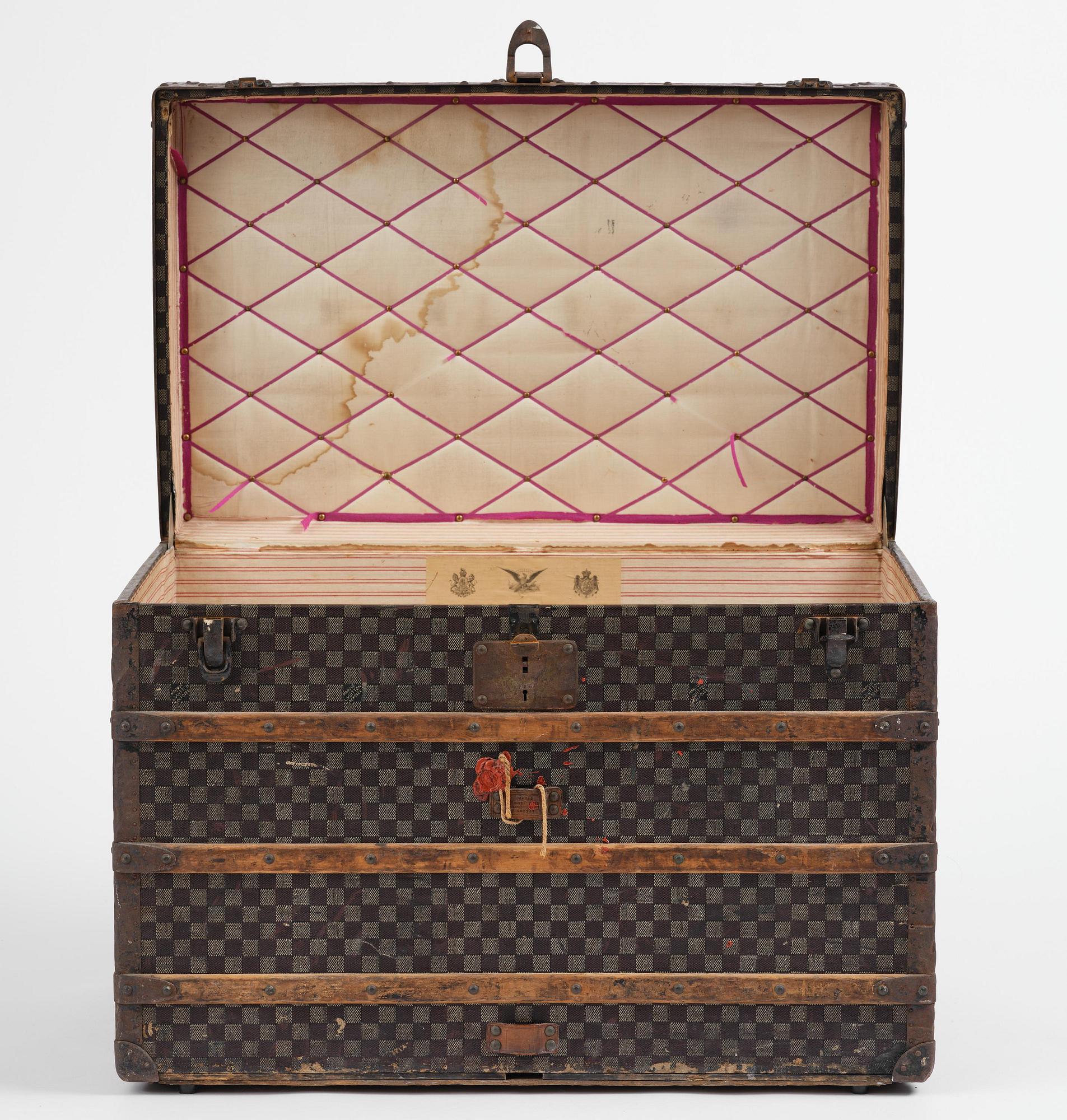 Louis Vuitton suitcase, late 19th century.