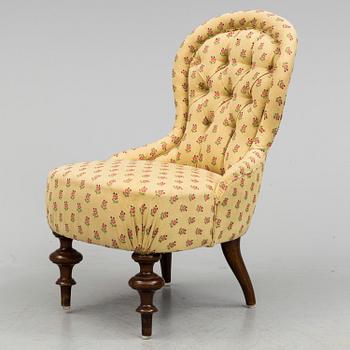 FÅTÖLJ, "Emma-modell", Nyrenässans, 1800-talets slut.