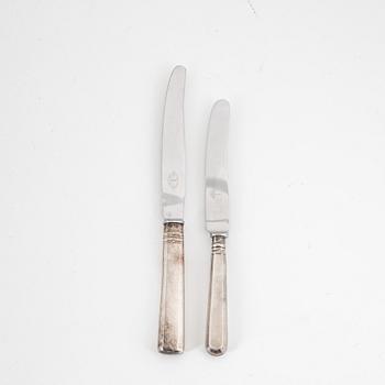 Knivar, 12 st (7+5), silver,