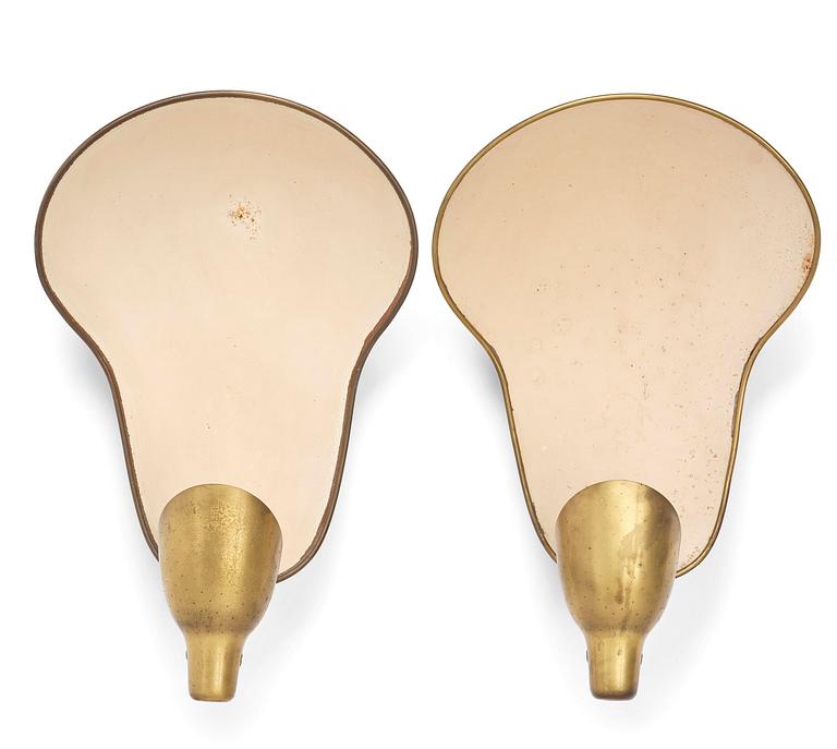 Carl-Axel Acking, a pair of wall lamps model "5017", Bröderna Malmströms Metallvarufabrik, Malmö, 1940s.