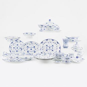 Royal Copenhagen, a 'Musselmalet' porcelain dinner service, Royal Copenhagen, Denmark.