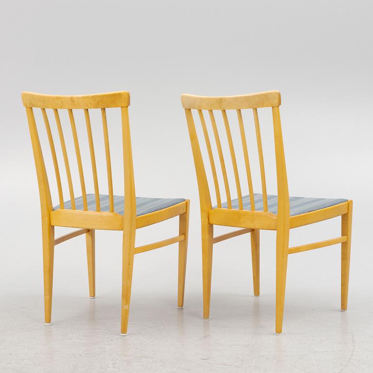 Carl Malmsten, six chairs, model Herrgården, produced by Åfors furniture factory, second half of the 20th century.