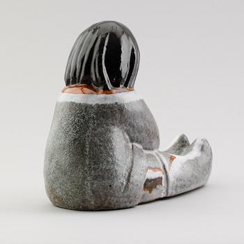 FIGUR, keramik, "Eskimå", Vicke Lindstrand, Upsala-Ekeby.