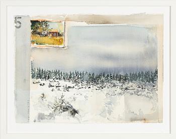 Lars Lerin, "Vinter i Värmland".