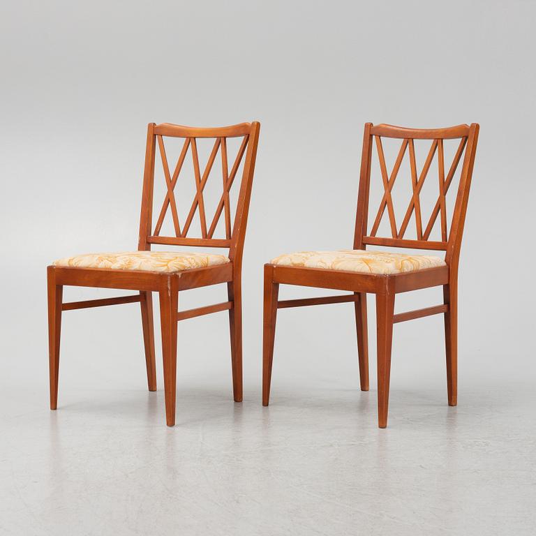 Bertil Fridhagen, a set of six chairs, Svenska Möbelfabrikerna Bodafors, mid 20th Century.