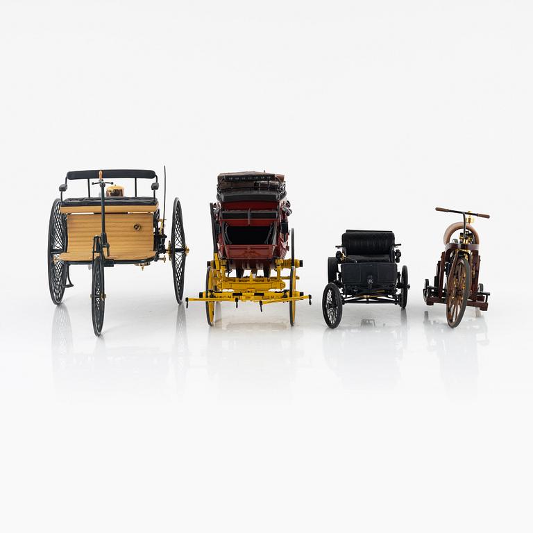 Eight Franklin Mint die cast car models.