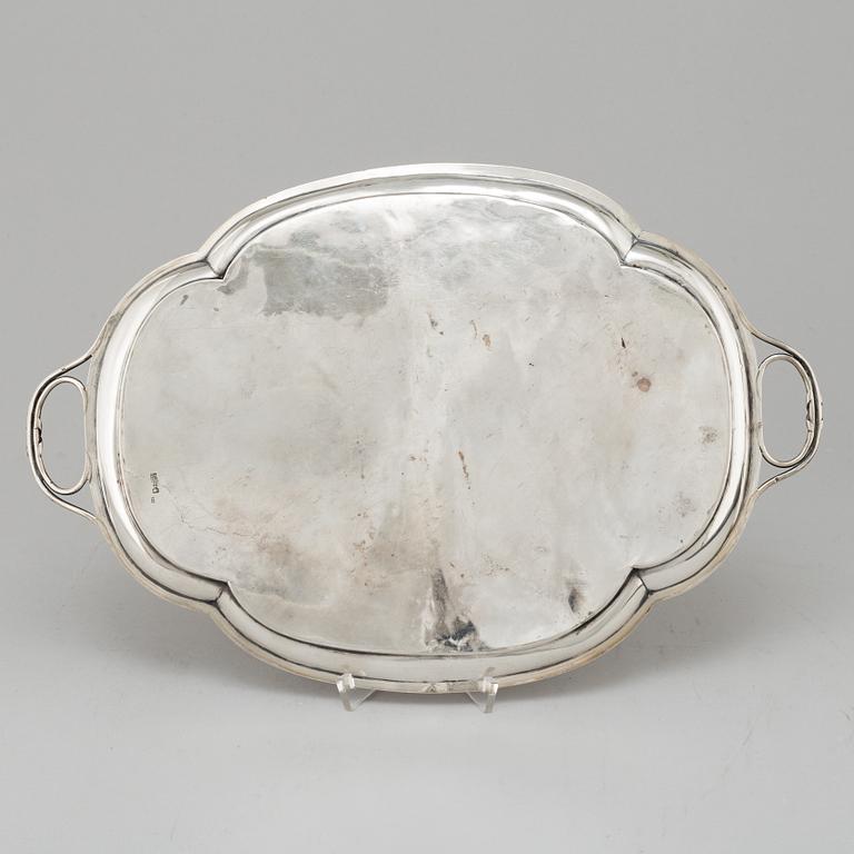 ALEKSEY OSIPOV, a silver tray from Moscow, Russia, 1864.