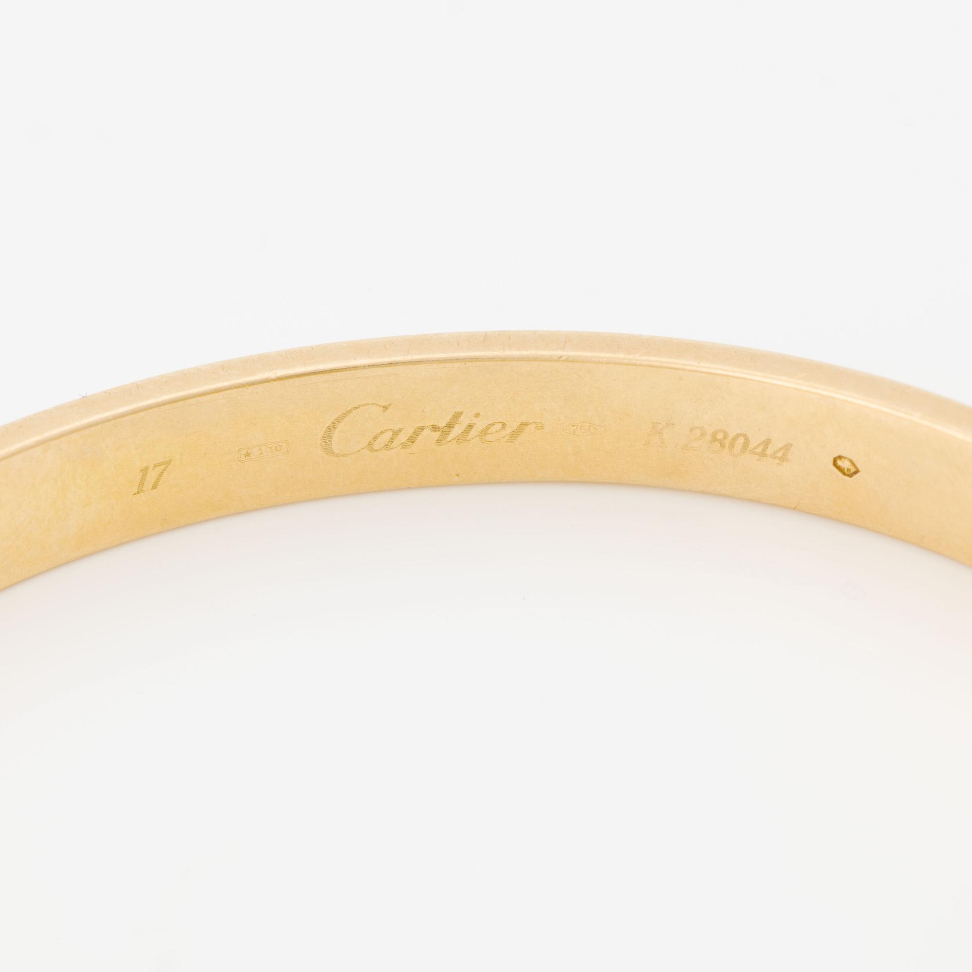 Cartier bracelet, 18K gold, "Love".