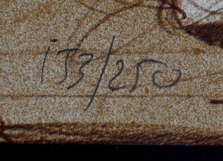 CLAUDE WEISBUCH, 1 par, färglitografier, signerade, numrerade 133/250.