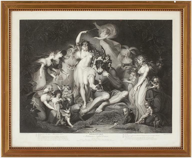 KOPPARSTICK, "Shakepeare Midsummer Nights dream", tryckt 1796.