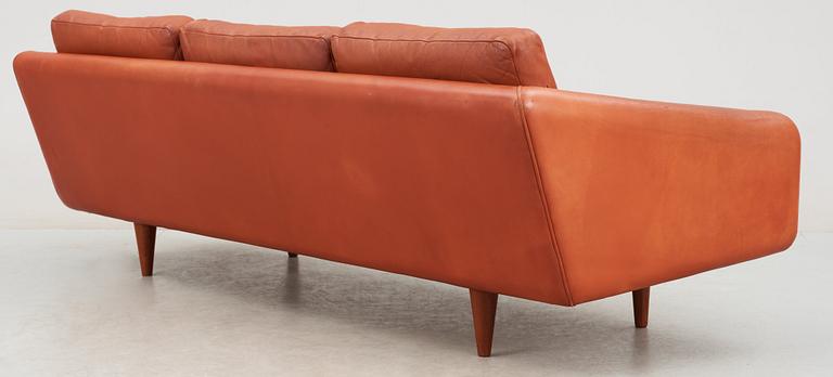 An Illum Wikkelsø three seated sofa, 'ML 160', Michael Laursen, Denmark 1960's.