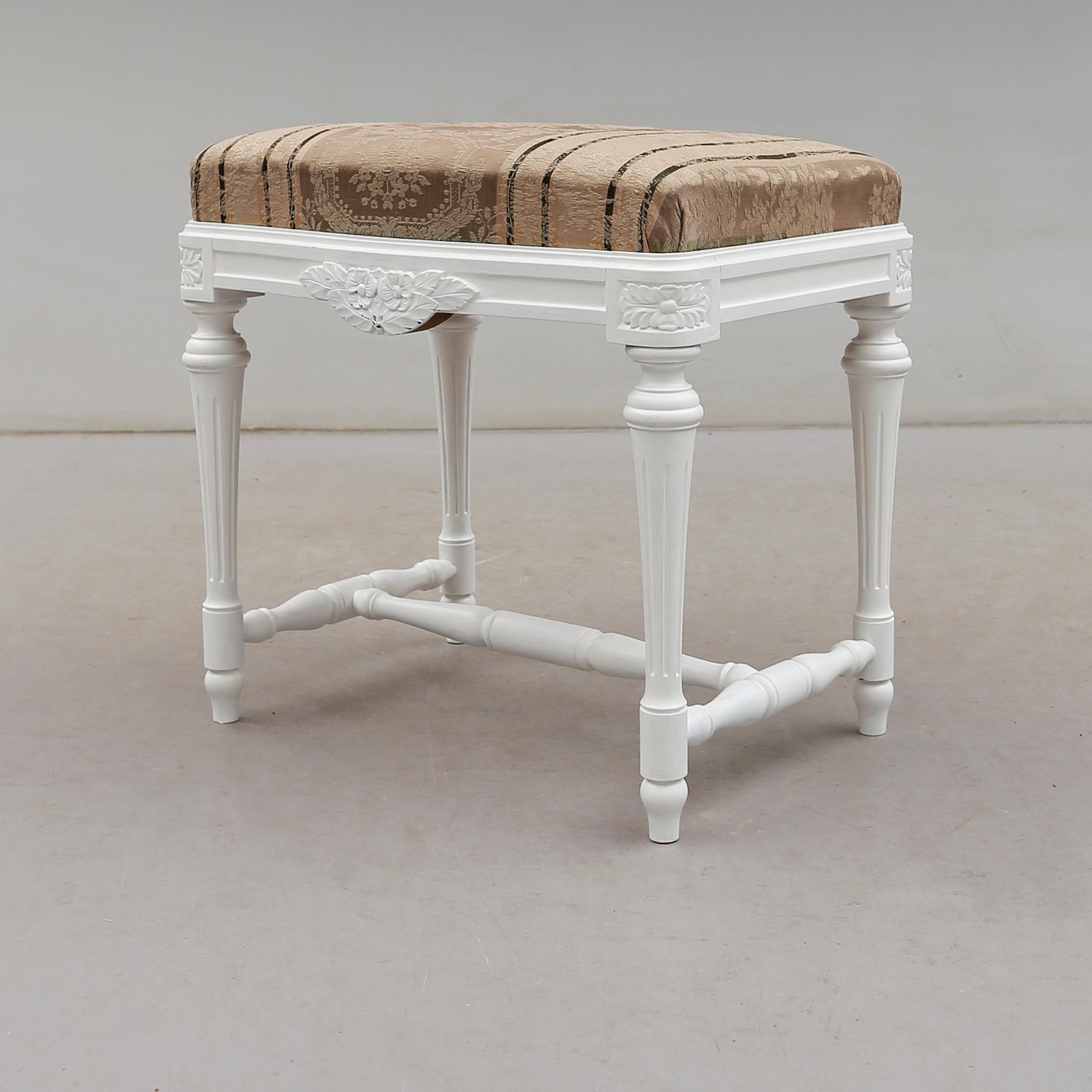 TABURETT, gustaviansk stil, 1900-talets mitt.