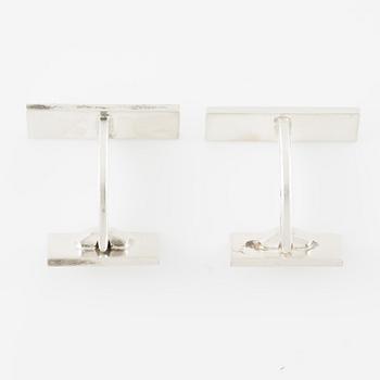 Wiwen Nilsson, a pair of sterling silver cufflinks, Anders Nilsson, Lund 1945.