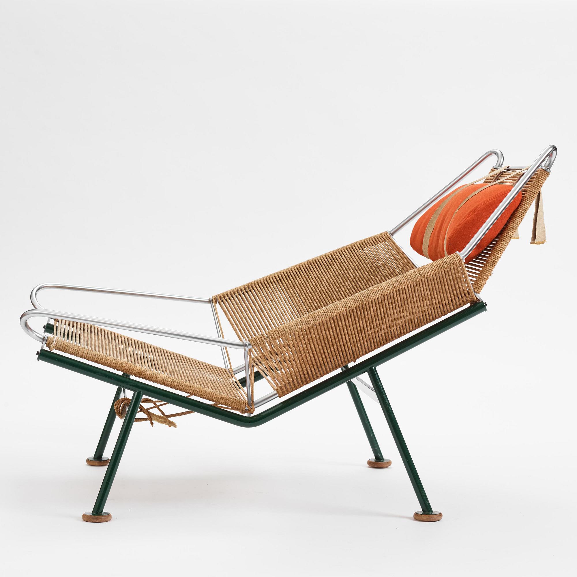 Hans J. Wegner, fåtölj, "Flag Halyard", Getama, Danmark, 1950-60-tal.