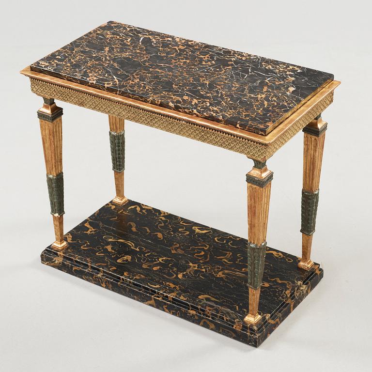 KONSOLBORD. Sengustaviansk, omkring år 1800.