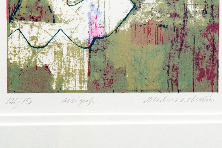 Anders Österlin, 2 st färgserigrafier, signerad och numrerade 126/150 resp 104/170.