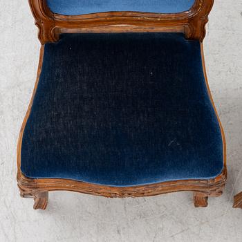 Stolar, ett par, Louis XV, Frankrike, 1700-tal.