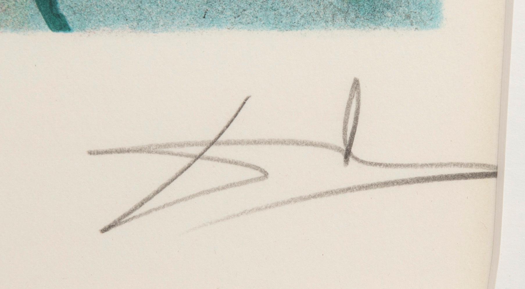 Salvador Dalí,  lithograph with embossing signed and nubmered 20/250.